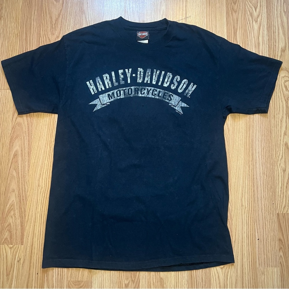 Harley Davidson Javelina T-Shirt Double Sided Boerne TX USA Ride Moto Mens L